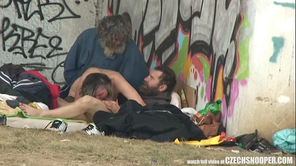 Pure Street Life Homeless Threesome Having Sex …