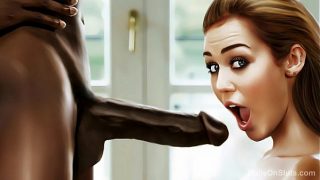 Interracial Blowjob Cartoons – White sluts wors…
