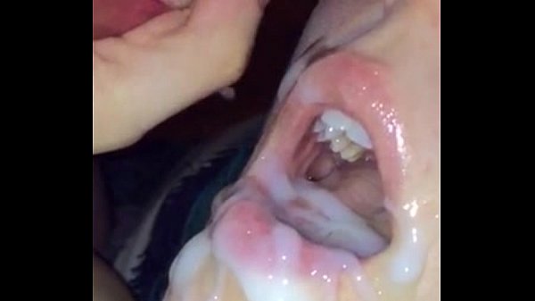 Teen takes massive cum in mouth in slow motion â€“ 666.porn