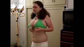 Chubby Girl Tries on Bikini
