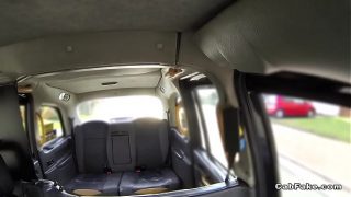 Finnish blonde fucks in British fake cab