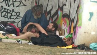 Pure Street Life Homeless Threesome Having Sex …