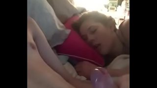 flashing and jerking my dick to sleep sister